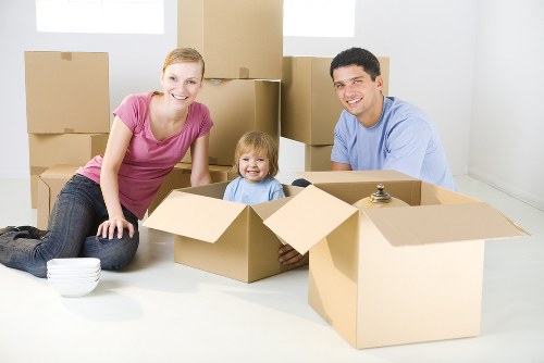 Removal team preparing furniture for a service booking