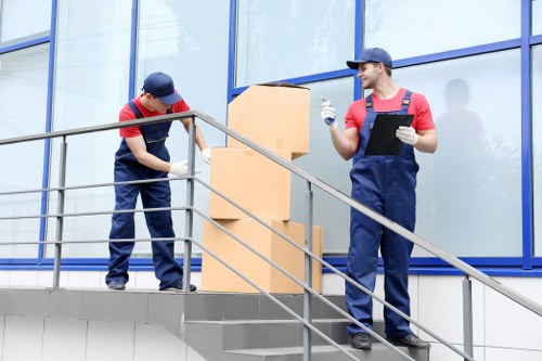 House removals team preparing a local move in Hounslow