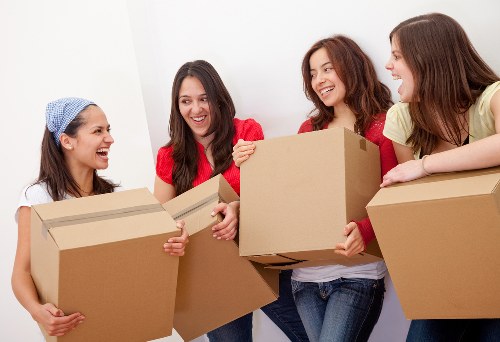 Student removals service for a small move in Hounslow with boxes and bags