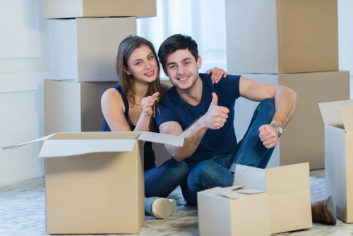 Careful loading of furniture into a removals van for a Hounslow property move