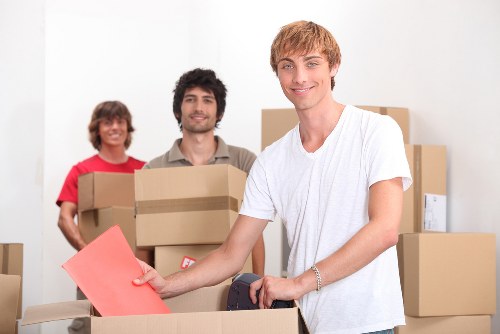 Loading furniture into a van for a local Hounslow delivery